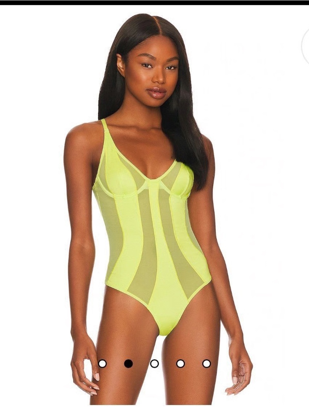 OW Collection Mesh Panel Bodysuit